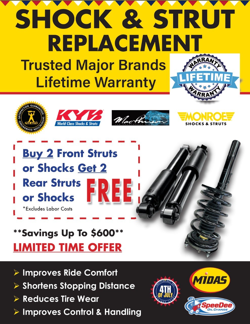 4th of July - Shock & Strut Replacement